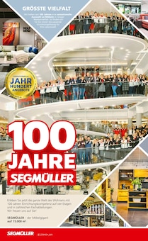 Segmüller Prospekt Mannheim "100 JAHRE SEGMÜLLER" mit 32 Seiten