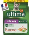 Croquettes au saumon pour chat stérilisé - ULTIMA dans le catalogue Carrefour