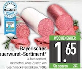 Bayerisches Dauerwurst-Sortiment bei EDEKA im Mitterfels Prospekt für 1,65 €