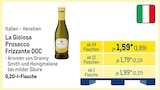 Prosecco Frizzante DOC von La Gioiosa für 1,89 € bei METRO im Angebot Prosecco Frizzante DOC von La Gioiosa im aktuellen METRO Prospekt