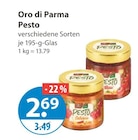 Nudelsauce im V-Markt Prospekt Pesto von Oro di Parma im aktuellen V-Markt Prospekt für 2,69 €