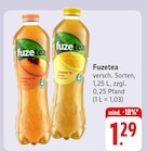 Schwarzer Tee Pfirsich oder Schwarzer Tee Zitrone Angebote von Fuzetea bei E center Singen für 1,29 €