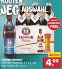 Aktuelles Weißbier Angebot bei Netto Marken-Discount in Freiburg (Breisgau) ab 4,99 €