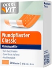 Wundpflaster Classic von OMNIVIT für 0,50 € bei Penny im Angebot Wundpflaster Classic von OMNIVIT im aktuellen Penny Prospekt