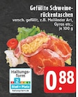 Gefüllte Schweinerückentaschen bei E center im Prospekt "" für 0,88 €