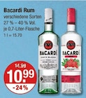 Rum von Bacardi im aktuellen V-Markt Prospekt für 10,99 €