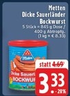 EDEKA Nachrodt-Wiblingwerde - Dicke Sauerländer Bockwurst Angebot im Prospekt Dicke Sauerländer Bockwurst bei EDEKA im Nachrodt-Wiblingwerde Prospekt für 3,33 €