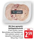 Mit Herz gemacht: Geflügelaufschnitt bei EDEKA im Prospekt "" für 2,59 €