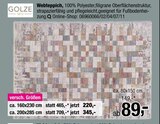 Webteppich Angebote von GOLZE bei Opti-Wohnwelt Gifhorn für 89,00 €