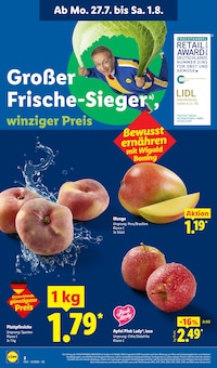 Äpfel im aktuellen Lidl Prospekt (Würzburg) Äpfel im Lidl Prospekt "LIDL LOHNT SICH" mit 69 Seiten (Würzburg)