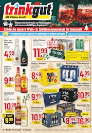 Trinkgut Prospekt für Goslar mit 18 Seiten Trinkgut Prospekt für Goslar: "Aktuelle Angebote", 18 Seiten, 08.12.2025 - 13.12.2025