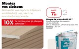 Plaque de plâtre BA13 BF (*) en promo chez Weldom Plaque de plâtre BA13 BF (*) dans le catalogue Weldom