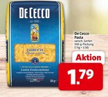 Pasta im Angebot bei nah&frisch in Wunstorf Pasta Angebote von De Cecco bei nah&frisch Wunstorf für 1,79 €