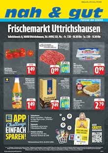 nah und gut Prospekt der Woche "Wir lieben Lebensmittel!" Seite 1, 24.11.2025 bis 29.11.2025 für Kalbach Aktueller nah und gut Prospekt "Wir lieben Lebensmittel!" Seite 1 von 8 Seiten für Kalbach