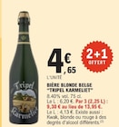 Bière Blonde Belge - TRIPEL KARMELIET dans le catalogue E.Leclerc