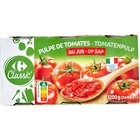 Pulpe de tomates au jus - CARREFOUR CLASSIC' en promo chez Carrefour Market Pulpe de tomates au jus - CARREFOUR CLASSIC' dans le catalogue Carrefour Market