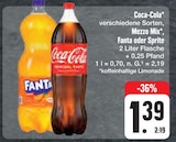 Coca-Cola oder Mezzo Mix Fanta oder Sprite im Angebot bei E center in Greiz Coca-Cola oder Mezzo Mix Fanta oder Sprite Angebote bei E center Greiz für 1,39 €