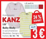 Baby Body im Angebot bei Kaufhaus Stolz in Cuxhaven Baby Body Angebote von KANZ bei Kaufhaus Stolz Cuxhaven für 3,00 €