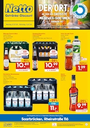 Netto Marken-Discount Prospekt für Saarbrücken mit 6 Seiten Netto Marken-Discount Prospekt für Saarbrücken: "DER ORT, AN DEM DU IMMER AUSGEZEICHNETE PREISE FINDEST.", 6 Seiten, 07.07.2025 - 12.07.2025
