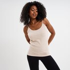 Débardeur bretelles fines beige femme - LH en promo chez La Halle Débardeur bretelles fines beige femme - LH dans le catalogue La Halle
