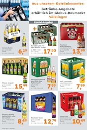 Bier im Globus-Baumarkt Prospekt in Heusweiler Aktueller Globus-Baumarkt Prospekt mit Bier, "Immer eine Idee besser", Seite 16
