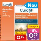 Sticks im Netto Marken-Discount Prospekt Magnesium Sticks von Curafit im aktuellen Netto Marken-Discount Prospekt für 0,79 €