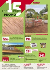 Promos Menuiserie dans le catalogue "LES 15 JOURS PROMO : TRAVAUX D'EXTÉRIEUR" de Gedimat à la page 2