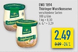 Leberwurst oder Jagdwurst Angebote von Thüringer bei diska Dresden für 2,49 €