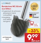 Borstenlose WC-Bürste aus Silikon von LOOMAID im aktuellen Netto Marken-Discount Prospekt für 9,99 €