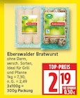Bratwurst ohne Darm von Eberswalder im aktuellen EDEKA Prospekt