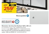 Promo Receveur de douche Karbon 120 x 80 cm à 259,00 € dans le catalogue Castorama à Saint-Marcel-lès-Valence