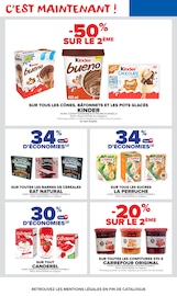 Promos Kinder dans le catalogue "Carrefour market" de Carrefour Market Kinder en promo dans le catalogue Carrefour Market à la page 29
