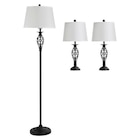 HOMCOM Stehleuchte inkl. 2 Tischleuchten B31-179 schwarz weiß Metall Polyester-Mischgewebe Stoff B/H/L: ca. 38x158x38 cm E27 3 Brennstellen für 78,99 € bei POCO im Angebot HOMCOM Stehleuchte inkl. 2 Tischleuchten B31-179 schwarz weiß Metall Polyester-Mischgewebe Stoff B/H/L: ca. 38x158x38 cm E27 3 Brennstellen im aktuellen POCO Prospekt