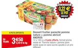 Dessert fruitier panaché pomme nature + pomme abricot - ANDROS dans le catalogue Cora