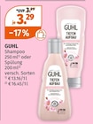 Shampoo oder Spülung von Guhl im aktuellen Müller Prospekt für 3,29 €