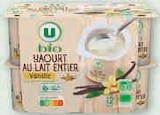 Yaourt au lait entier vanille - U Bio dans le catalogue U Express