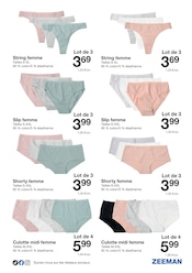 Lingerie Femme Angebote im Prospekt "Cette semaine : de jolis basiques pour tous." von Zeeman Lingerie Femme Angebote im Prospekt "Cette semaine : de jolis basiques pour tous." von Zeeman auf Seite 25