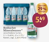 Mineralwasser Angebote von Rosbacher bei tegut Wiesbaden für 5,49 €