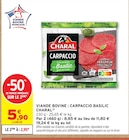 Carpaccio Basilic - CHARAL en promo chez Intermarché Super Carpaccio Basilic - CHARAL dans le catalogue Intermarché Super