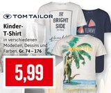 Kinder T-Shirt Angebote von Tom Tailor bei Kaufhaus Stolz Bremerhaven für 5,99 €