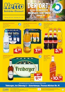 Netto Marken-Discount Prospekt "DER ORT, AN DEM DU IMMER AUSGEZEICHNETE PREISE FINDEST." mit  Seiten (Duderstadt)