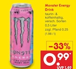 Energy Drink Angebote von Monster bei Netto Marken-Discount Oranienburg für 0,99 €