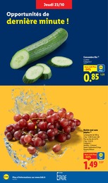 Prix et réduction Raisin dans le prospectus Lidl en cours Offre Raisin dans le catalogue Lidl du moment à la page 4