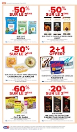 Prix et réduction Barres de céréales dans le prospectus Carrefour Market en cours Offre Barres de céréales dans le catalogue Carrefour Market du moment à la page 50