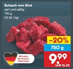 Gulasch vom Rind Angebote bei Netto Marken-Discount Krefeld für 9,99 €