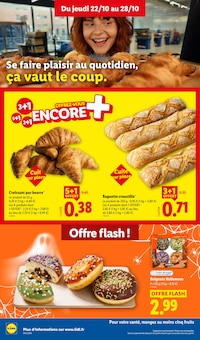 Promotion Croissant dans le prospectus Lidl, valable du 22/10/2026 au 28/10/2026 Promo Croissant dans le catalogue Lidl du moment à la page 14
