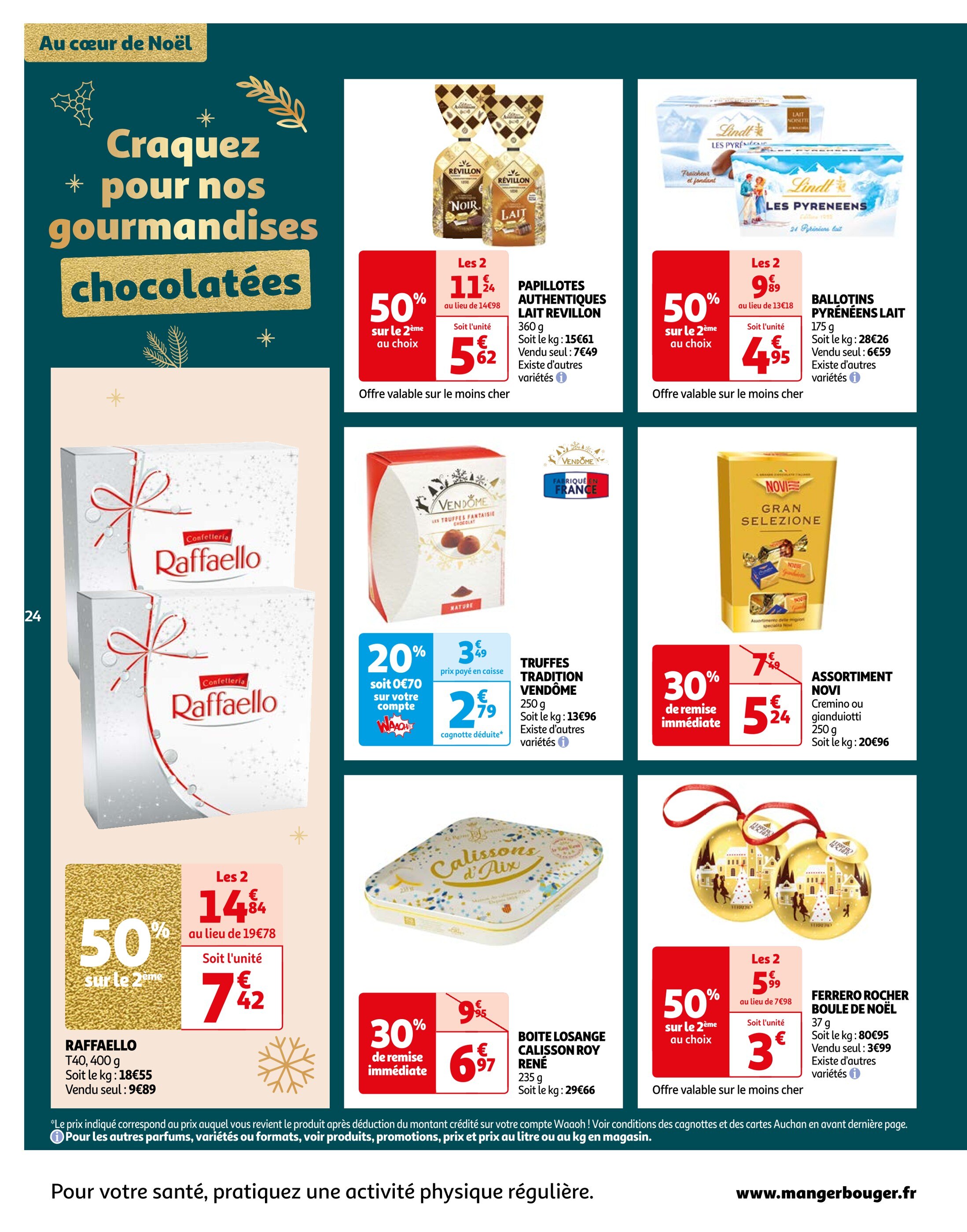 Promo Papillotes Chocolat Les Authentiques Révillon chez Carrefour