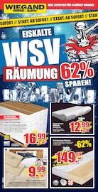 Aktueller wohnen & sparen Wiegand Möbel & Einrichtung Prospekt in Wildflecken und Umgebung, "EISKALTE WSV RÄUMUNG." mit 10 Seiten, 10.01.2026 - 30.01.2026