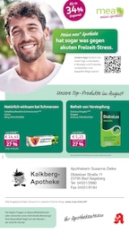 Apotheken Prospekt von mea - meine apotheke in Bad Segeberg Aktueller mea - meine apotheke Apotheken Prospekt für Bad Segeberg: Unsere August-Angebote mit 4} Seiten, 01.08.2026 - 31.08.2026
