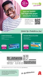 Aktueller mea - meine apotheke Apotheken Prospekt für Sarstedt: Unsere Juni-Angebote mit 4} Seiten, 01.06.2025 - 30.06.2025